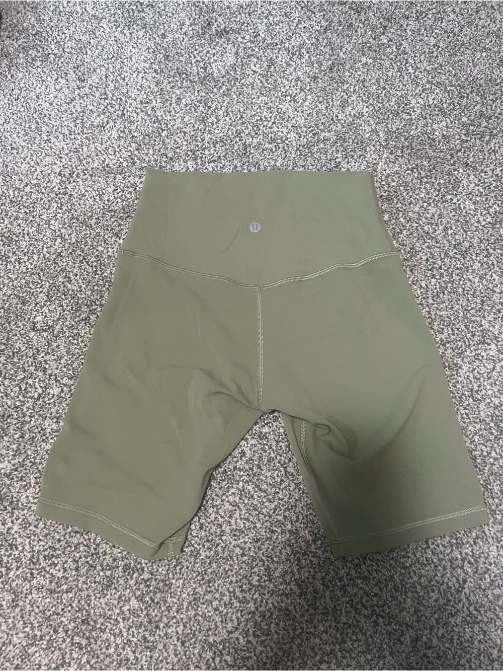lululemon athletica High-Rise Olive Green Bike Shorts